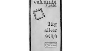 Lingote Valcambi Plata 1 kg — Minted