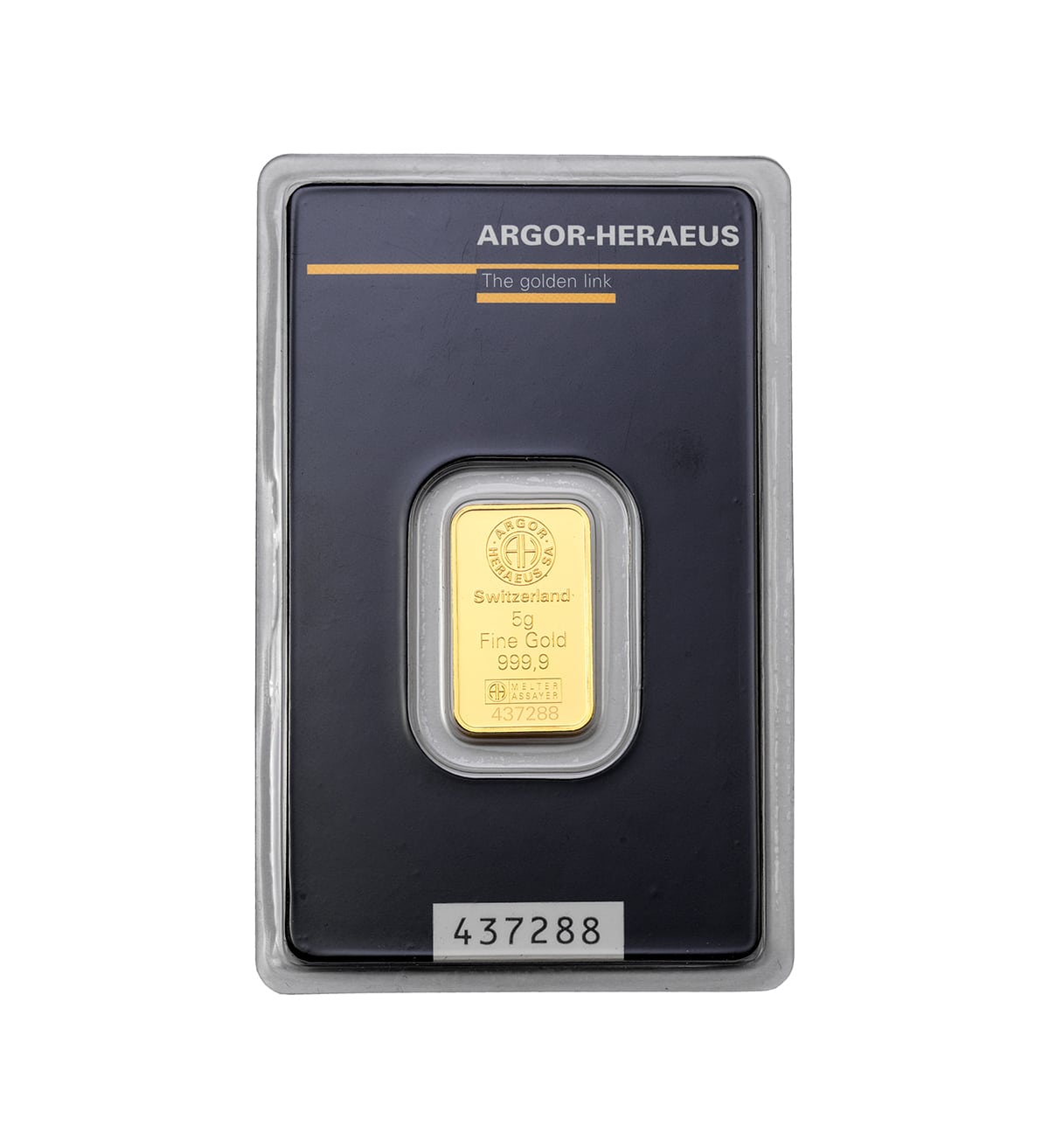 Lingote Oro Argor-Heraeus 5 g